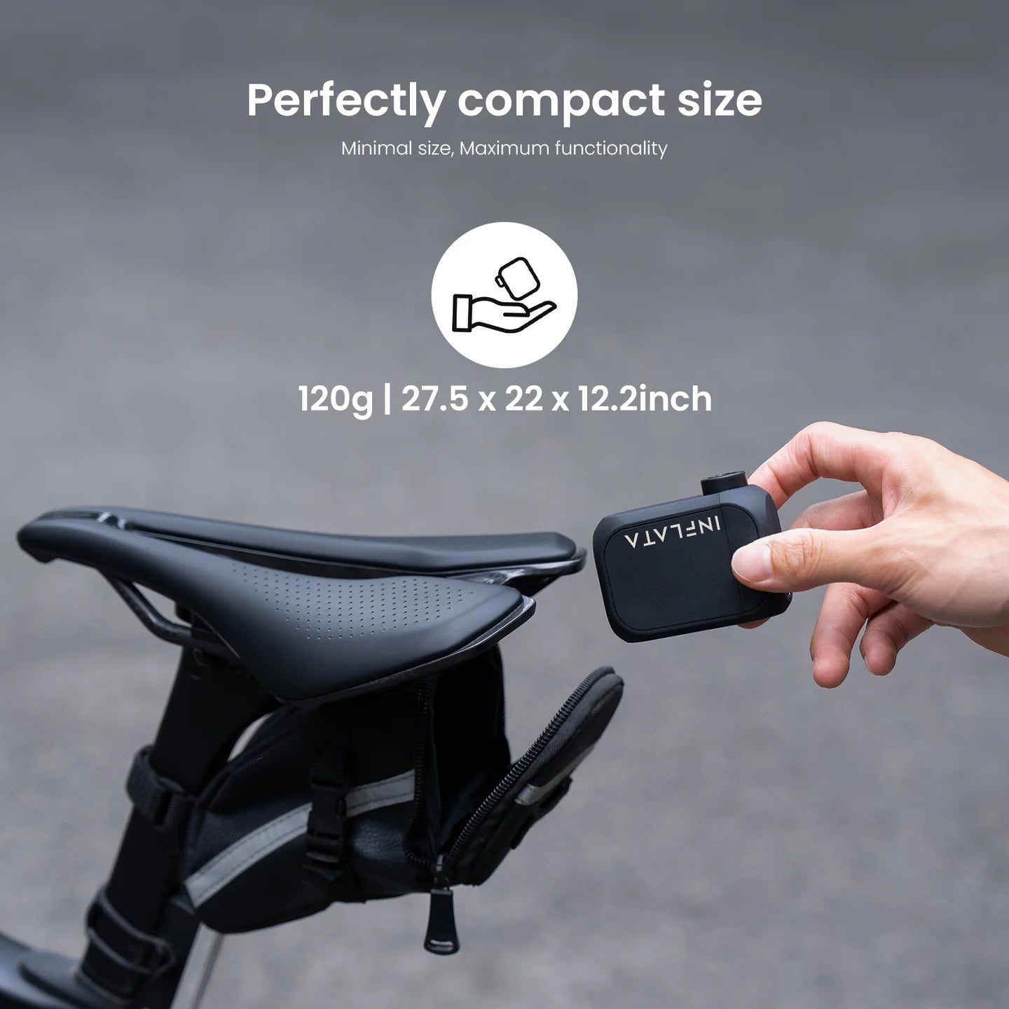 fietspomp voor mountainbike Inflata Pro S – Portable Electric Air Pump – Elektrische fietspomp – Fietsproducten.nl