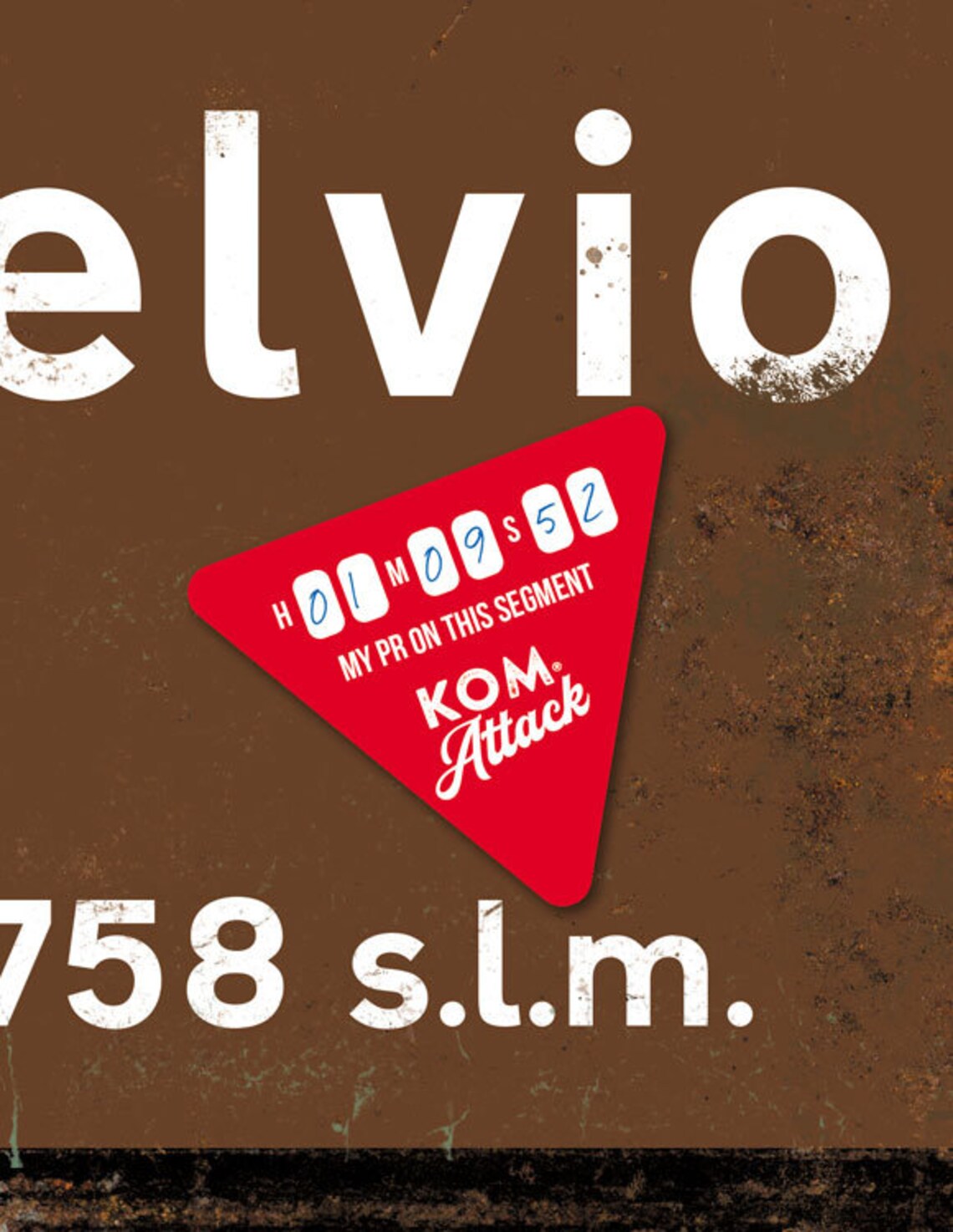 Passo dello Stelvio – Vintage Style Tour de France Fietsbord